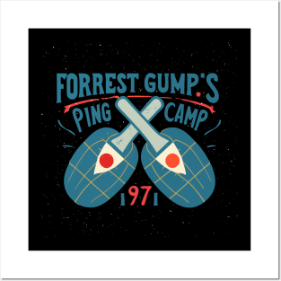 Forrest Gump's Ping Pong Training Camp 1971 Posters and Art